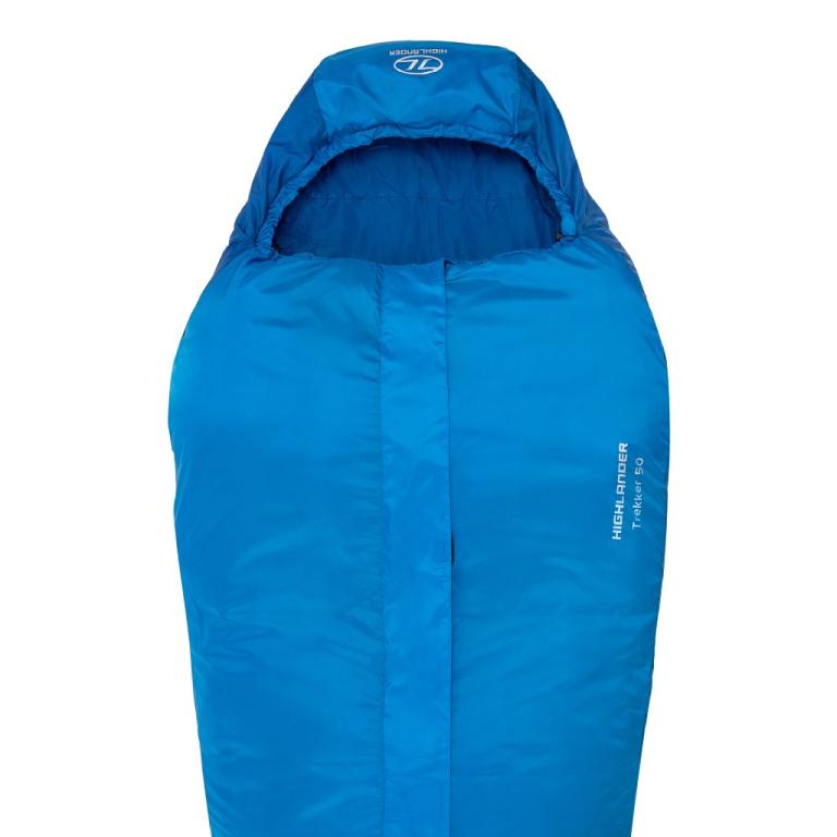Highlander Sleeping Bag Trekker Blue Lightweight Sleeping Bag 500g Mummy Sleeping Bag 220x80cm