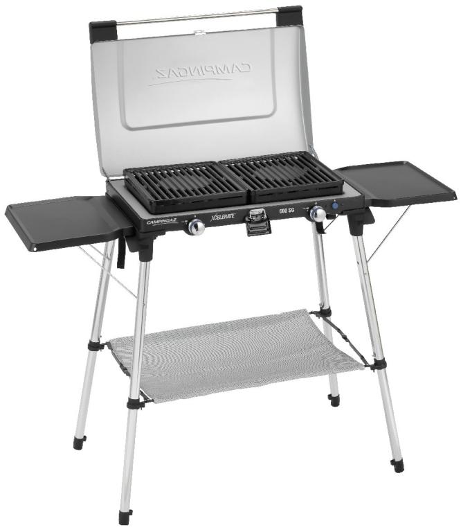 Campingaz 2-burner stove 600-SG with grill plates and frame