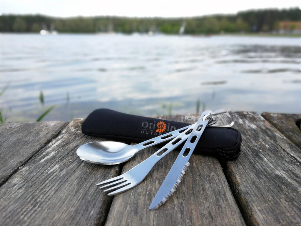 Origin Outdoors Cutlery Set Bivouac Backcountry Knife Fork Spoon Picnic Camping