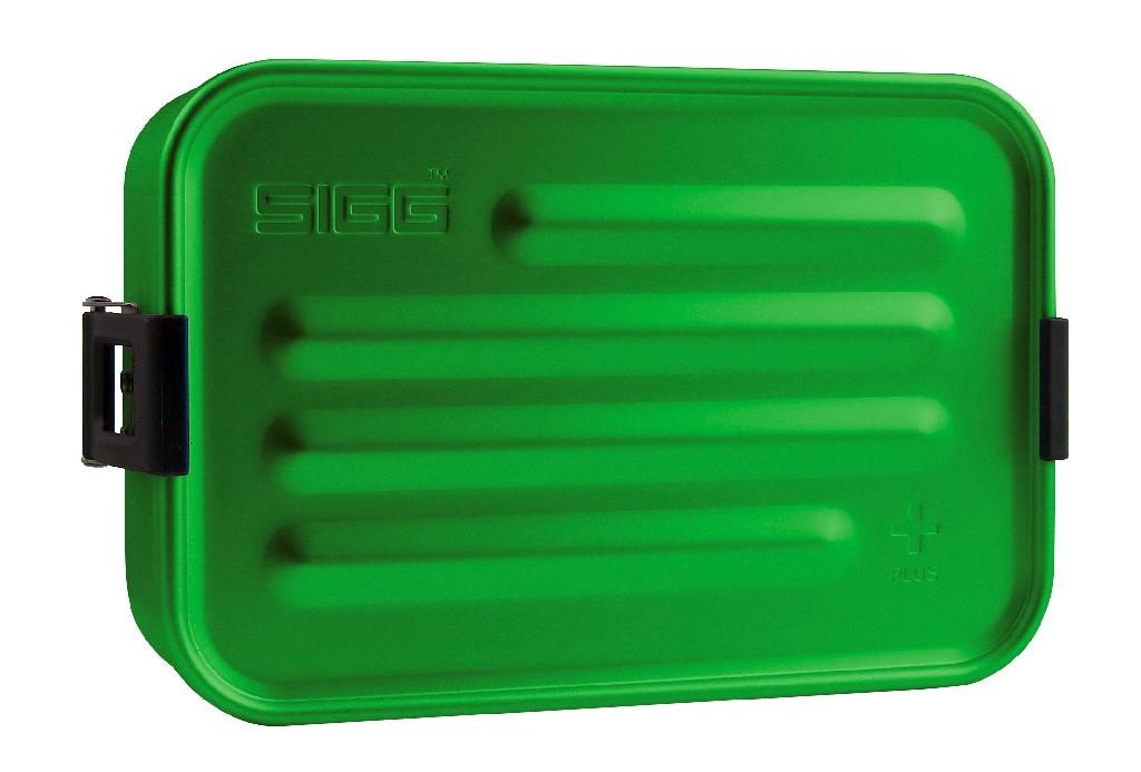 SIGG Metal Box Plus green small lunch box provisions snack tin box picnic school trip leisure sport