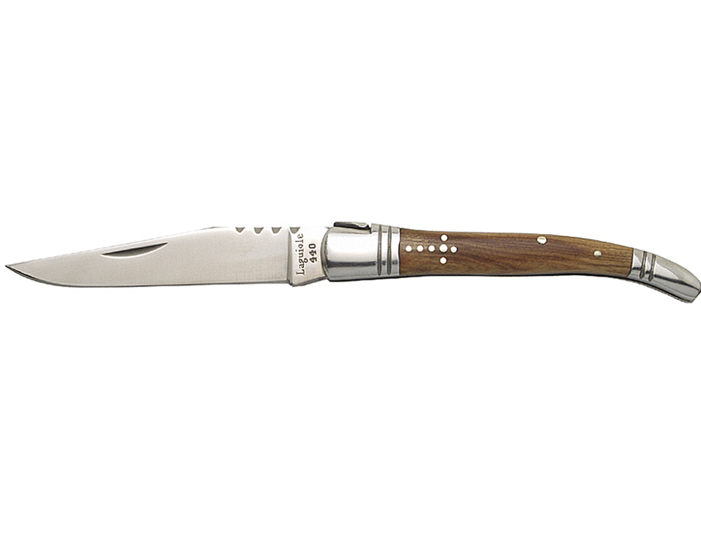 baladéo Laguiole Classic Pocket Knife Outdoor Knife with Olive Wood Handle