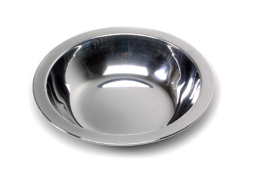 BasicNature stainless steel plate deep plate camping picnic outdoor camping stainless steel soup plate