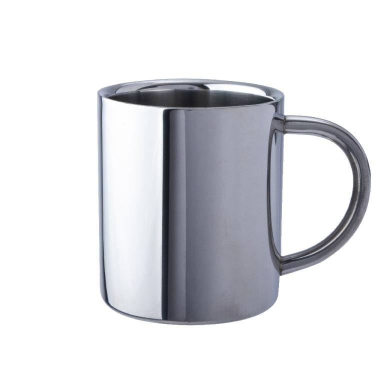 BasicNature stainless steel thermo mug DeLuxe 0.3 L insulated mug espresso