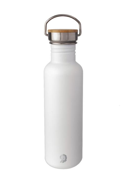 Origin Outdoors Trinkflasche Active Flasche 0.75l Edelstahl weiß Weithals Schraubverschluss Sportflasche Sport Outdoor