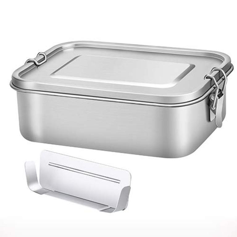 Origin Outdoors Lunch Box Deluxe 0.8 L School Leisure Lunch Box Stainless Steel