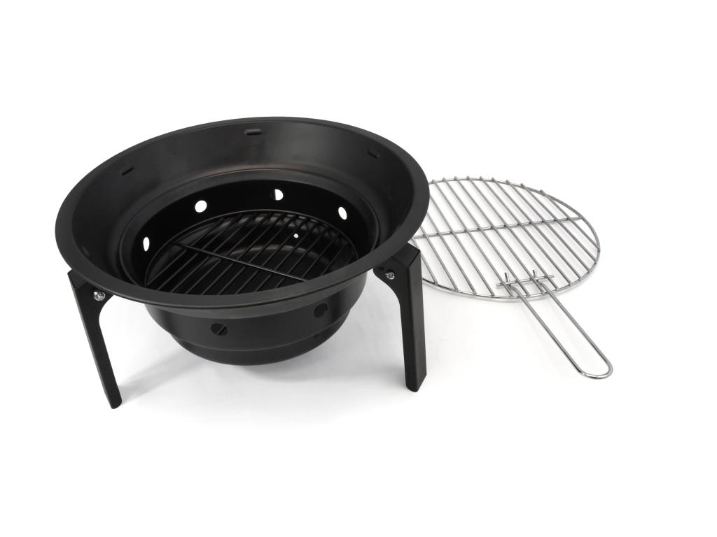 Origin Outdoors Grill 'CampfireØ 32 cm fire bowl outdoor grill carbon steel camping grill