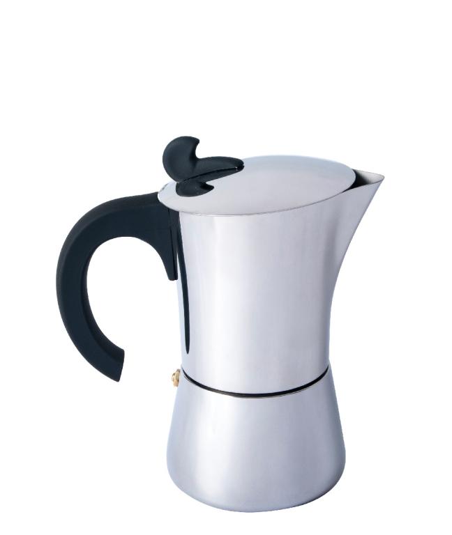 BasicNature Espresso Maker Stainless Steel 2 Cup Espresso Pot Espresso Maker