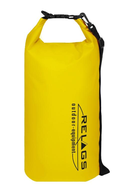 BasicNature packing bag 500D duffel bag 10l yellow transport bag waterproof packing bag roll closure bag camping leisure outdoor vacation