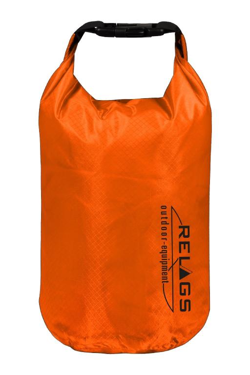 BasicNature pack sack 210T orange 5L transport bag waterproof packing bag roll closure bag camping leisure outdoor holiday