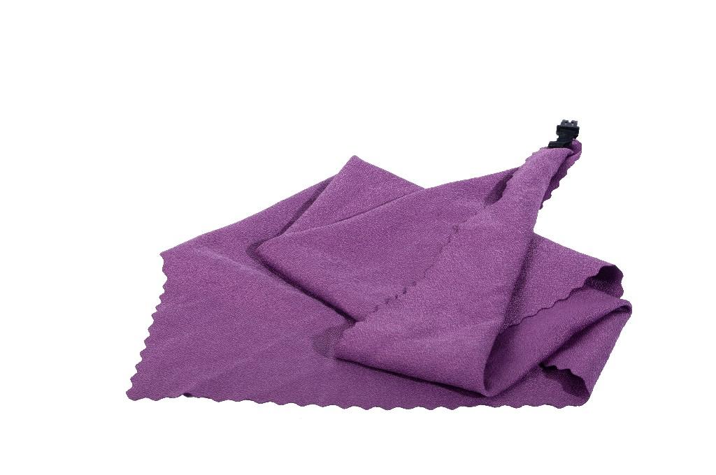 Basic Nature BasicNature Mini Towel - S violet microfiber travel tour trekking mountain bike tour